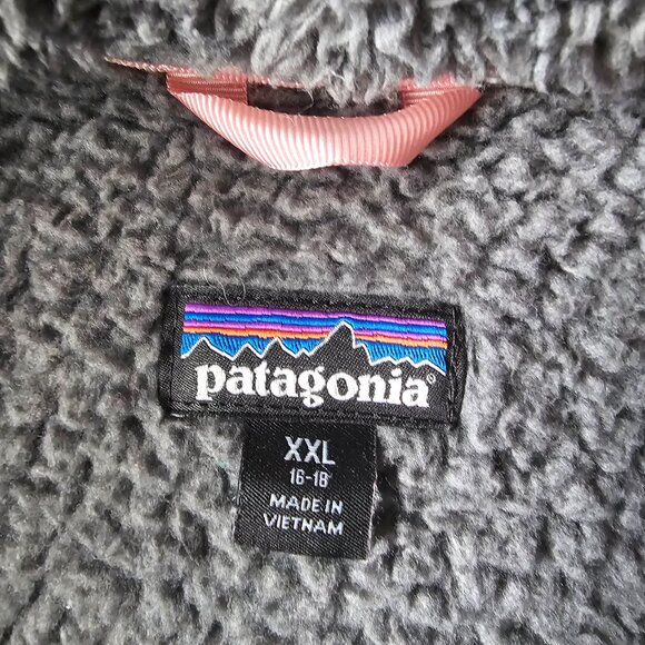 Patagonia Los Gatos 1/4 zip fleece pullover Girls XXL - Picture 3 of 8